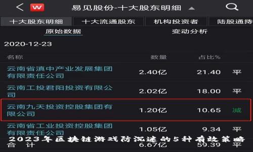 2023年区块链游戏防沉迷的5种有效策略